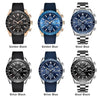 Casual Men's Watches Chronograph Modern Analog Quartz Waterproof Sports Watches Rubber Strap Business Wrist Watches For Men by Stevvex