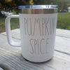Pumpkin Spice 15 oz Polar Camel Coffee Mug with Sliding Lid by Anchored Grace Boutique