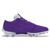 "Purple Color Rush” Jordan 1 Vapor Edge Low Cleats by Stadium Custom Kicks