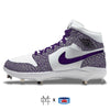 "Purple Elephant" Jordan 1 Retro Cleats