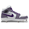"Purple Elephant" Jordan 1 Retro Cleats by Stadium Custom Kicks