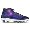 "Purple Galaxy" Jordan 11 Retro TD Football Cleats by Stadium Custom Kicks