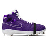 "Purple Lobster" Jordan 1 Retro Cleats by Stadium Custom Kicks