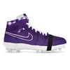 "Purple Lobster" Jordan 1 TD Cleats by Stadium Custom Kicks