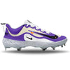 "Purple OW" Nike Alpha Huarache Elite 4 Low Cleats by Stadium Custom Kicks