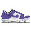 "Purple & White Dunk" Nike Force Zoom Trout 7 Pro Cleats by Stadium Custom Kicks