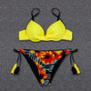 Push Up Bikini Floral Print Swimsuit Swimwear Women Bathing Suit Bikinis Set Brazilian Beach Female Wear Women's Bikini Swimsuits Floral Printed Bathing Suits for Women 2 Piece Bikini by Stevvex
