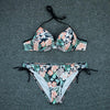 Push Up Bikini Floral Print Swimsuit Swimwear Women Bathing Suit Bikinis Set Brazilian Beach Female Wear Women's Bikini Swimsuits Floral Printed Bathing Suits for Women 2 Piece Bikini by Stevvex