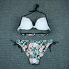 Push Up Bikini Floral Print Swimsuit Swimwear Women Bathing Suit Bikinis Set Brazilian Beach Female Wear Women's Bikini Swimsuits Floral Printed Bathing Suits for Women 2 Piece Bikini by Stevvex