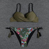 Push Up Bikini Floral Print Swimsuit Swimwear Women Bathing Suit Bikinis Set Brazilian Beach Female Wear Women's Bikini Swimsuits Floral Printed Bathing Suits for Women 2 Piece Bikini by Stevvex