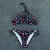 Push Up Bikini Floral Print Swimsuit Swimwear Women Bathing Suit Bikinis Set Brazilian Beach Female Wear Women's Bikini Swimsuits Floral Printed Bathing Suits for Women 2 Piece Bikini by Stevvex