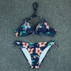 Push Up Bikini Floral Print Swimsuit Swimwear Women Bathing Suit Bikinis Set Brazilian Beach Female Wear Women's Bikini Swimsuits Floral Printed Bathing Suits for Women 2 Piece Bikini by Stevvex