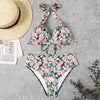 Push Up Bikini New Two Piece Swimsuit Women High Waist Black Pink Bikinis Set Women's Halter Padded Top Push Up Bikini Set Two Piece Swimsuits Bathing Suits Beachwear Swimwear Beachwear Bathing Suit by Stevvex