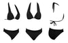 Push Up Bikini New Two Piece Swimsuit Women High Waist Black Pink Bikinis Set Women's Halter Padded Top Push Up Bikini Set Two Piece Swimsuits Bathing Suits Beachwear Swimwear Beachwear Bathing Suit by Stevvex
