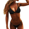Push Up Bikini Set Swimsuits High Waist Swimwear Women Ribbed Bathing Suits Brazilian Bikinis Swimsuit for Women Bottom Triangle Bikinis Top Bathing Suit by Stevvex