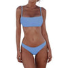 Push Up Bikini Set Swimsuits High Waist Swimwear Women Ribbed Bathing Suits Brazilian Bikinis Swimsuit for Women Bottom Triangle Bikinis Top Bathing Suit by Stevvex