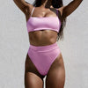 Push Up Bikini Set Swimsuits High Waist Swimwear Women Ribbed Bathing Suits Brazilian Bikinis Swimsuit for Women Bottom Triangle Bikinis Top Bathing Suit by Stevvex