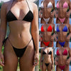 Push Up Bikini Set Swimsuits High Waist Swimwear Women Ribbed Bathing Suits Brazilian Bikinis Swimsuit for Women Bottom Triangle Bikinis Top Bathing Suit by Stevvex