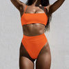Push Up Bikini Set Swimsuits High Waist Swimwear Women Ribbed Bathing Suits Brazilian Bikinis Swimsuit for Women Bottom Triangle Bikinis Top Bathing Suit by Stevvex