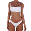 Push Up Bikini Set Swimsuits High Waist Swimwear Women Ribbed Bathing Suits Brazilian Bikinis Swimsuit for Women Bottom Triangle Bikinis Top Bathing Suit by Stevvex