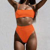 Push Up Bikini Set Swimsuits High Waist Swimwear Women Ribbed Bathing Suits Brazilian Bikinis Swimsuit for Women Bottom Triangle Bikinis Top Bathing Suit by Stevvex