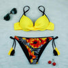 Push Up Bikinis 2022 New Swimwear Women's Bikini Swimsuits Floral Printed Bathing Suits for Women 2 Piece Bikini Women Floral Print Bikini Sets Swimsuit Beach Wear Bathing Suit Female Two Pieces by Stevvex