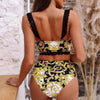 Push Up Bikinis Bikini Set Women High Waisted Bikini Set Athletic Two Piece Swimsuit Sporty Scoop Neck Bathing Suit For Teen Girls With Shorts High Waist Swimwear Women Swimsuit Female Swimming Suit Bathing Suit Print Bikini Set by Stevvex