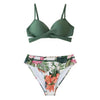 Push Up Floral Bikini Sets Women Two Pieces Swimsuits Women's Bathing Suits Push Up Halter Bandage Bikini Floral Printing Swim Bottoms Two Piece Swimsuits New Girl Beach Bathing Suits Swimwear by Stevvex