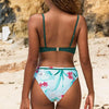Push Up Floral Bikini Sets Women Two Pieces Swimsuits Women's Bathing Suits Push Up Halter Bandage Bikini Floral Printing Swim Bottoms Two Piece Swimsuits New Girl Beach Bathing Suits Swimwear by Stevvex