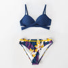Push Up Floral Bikini Sets Women Two Pieces Swimsuits Women's Bathing Suits Push Up Halter Bandage Bikini Floral Printing Swim Bottoms Two Piece Swimsuits New Girl Beach Bathing Suits Swimwear by Stevvex