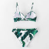 Push Up Floral Bikini Sets Women Two Pieces Swimsuits Women's Bathing Suits Push Up Halter Bandage Bikini Floral Printing Swim Bottoms Two Piece Swimsuits New Girl Beach Bathing Suits Swimwear by Stevvex