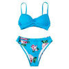 Push Up Floral Bikini Sets Women Two Pieces Swimsuits Women's Bathing Suits Push Up Halter Bandage Bikini Floral Printing Swim Bottoms Two Piece Swimsuits New Girl Beach Bathing Suits Swimwear by Stevvex