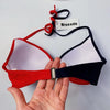 Push Up Women Bikinis Swimwear Women's Bathing Suits Push Up Halter Bandage Bikini Floral Printing Swim Bottoms Two Piece Swimsuits Women Swimsuits Bathing Suit Halter Leaf Print Beach Wear Plus Size by Stevvex