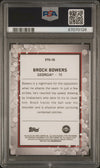 Graded 2023 Topps Bowman U Best Brock Bowers #ETG15 Elements of the Game Rookie RC Football Card PSA 10 Gem Mint