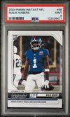 Graded 2024 Panini Instant NFL Malik Nabers #56 Rookie RC Football Card PSA 9 Mint
