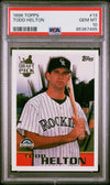 Graded 1996 Topps Todd Helton #13 Rookie RC Baseball Card PSA 10 Gem Mint