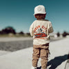 QUEEN CITY GARAGE TEE - VINTAGE CREAM by LITTLE RAD THINGS