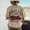 QUEEN CITY GARAGE TEE - VINTAGE CREAM by LITTLE RAD THINGS