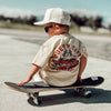 QUEEN CITY GARAGE TEE - VINTAGE CREAM by LITTLE RAD THINGS