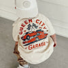 QUEEN CITY GARAGE TEE - VINTAGE CREAM by LITTLE RAD THINGS