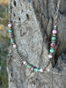 Queen Conch and Round Turquoise Mosaic Beaded Necklace by Wild Junkie