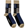 Queen Crest Blocks [Socks] by Rock Band Apparel