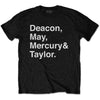 Queen Helvetica Band [T-Shirt] by Rock Band Apparel
