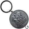 Queen Silver Crest Double Sided [Keychain] by Rock Band Apparel