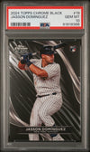 Graded 2024 Topps Chrome Black Jasson Dominguez #19 Rookie RC Baseball Card PSA 10 Gem Mint