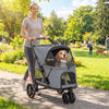 3 Wheel Pet Stroller with Easy One-Click Quick Fold, Mesh Window, Washable Cushion, for Medium Dogs by Furr Baby Gifts