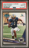 Graded 2023 Topps Bowman U Chrome Rome Odunze #138 Refractor Rookie RC Football Card PSA 10 Gem Mint