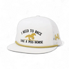 Race Like A Piss Horse Snapback Hat by The Mad Hatter Company