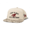 Race Like A Piss Horse Snapback Hat by The Mad Hatter Company