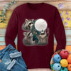 Racoon & Yarn Ball Long Sleeve T-shirt by YarnMerch